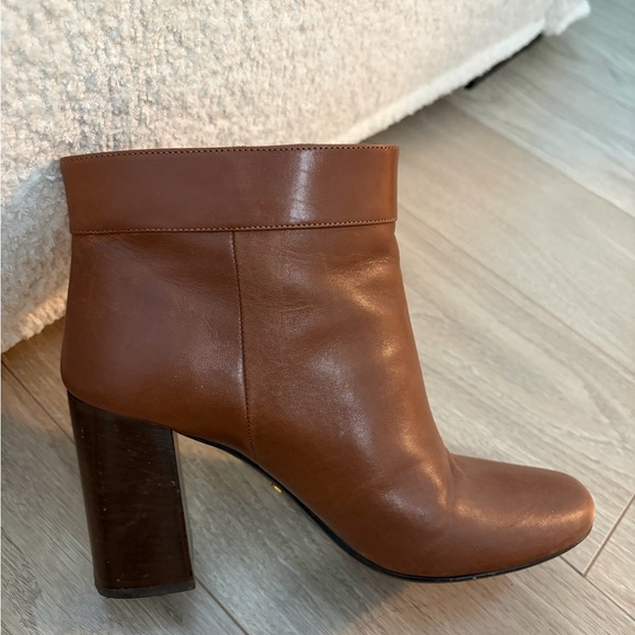 Prada Brown Leather Ankle Booties with Buckle - Picture 3 of 4